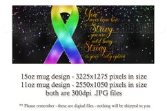 Gay Rights Awareness Ribbon Mug, You Never Know How Strong Product Image 2