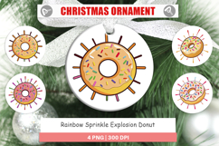 Ornament Rainbow Sprinkle Donut Product Image 1