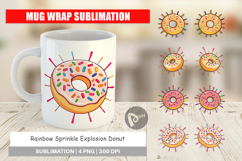 Mug Wrap Rainbow Sprinkle Donut Product Image 1