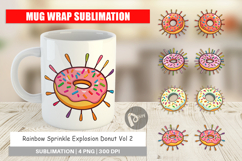 Mug Wrap Rainbow Sprinkle Donut Product Image 1