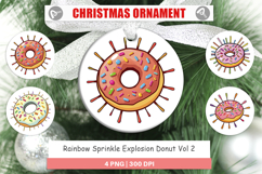 Ornament Rainbow Sprinkle Donut Product Image 1