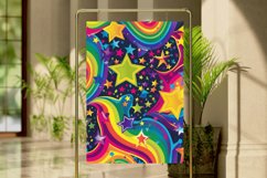 Rainbow Stars Seamless Digital Paper Bundle Product Image 4