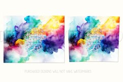 When Nothing Goes Right Go Left Watercolor Tumbler Wrap Product Image 2