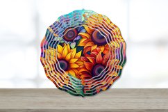 Sunflower Wind Spinner,Rainbow Sunflowers Wind Spinner,Wind Spinner,Wind Spinner Sublimation,Wind Spinner Bundle,