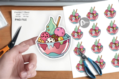 Rainbow Ice Cream Sticker Product Image 1