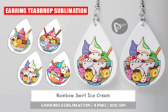 Earring Rainbow Ice Cream Product Image 1