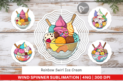 Wind Spinner Rainbow Ice Cream Product Image 1