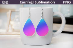 Rainbow Gradient Teardrop Earrings | Iridescent Earrings Product Image 1