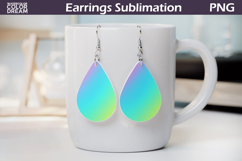 Rainbow Gradient Teardrop Earrings | Iridescent Earrings Product Image 1
