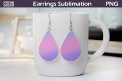 Rainbow Gradient Teardrop Earrings | Iridescent Earrings Product Image 1