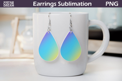 Rainbow Gradient Teardrop Earrings | Iridescent Earrings Product Image 1