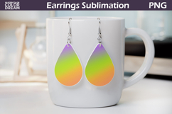 Rainbow Gradient Teardrop Earrings | Iridescent Earrings Product Image 1
