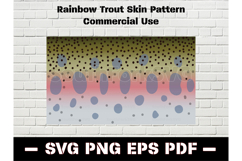 Rainbow Trout Parr Skin Pattern SVG PNG EPS PDF Product Image 1