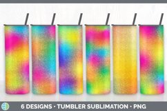 Bundle of six Rainbow sublimation tumbler designs