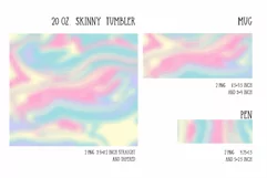 rainbow unicorn tumbler and pen sublimation