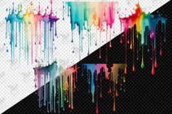 Rainbow Watercolor Drips Product Image 3