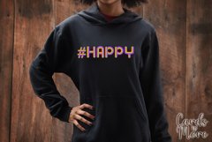 Hashtag Happy, 6 designs, PNG, T-shirt, mug, sublimation Product Image 5