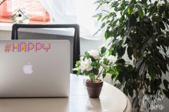 Hashtag Happy, 6 designs, PNG, T-shirt, mug, sublimation Product Image 14