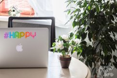 Hashtag Happy, 6 designs, PNG, T-shirt, mug, sublimation Product Image 13