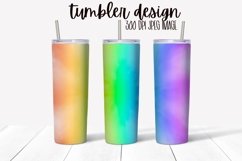 Rainbow Watercolor Tumbler Wrap Design Product Image 1