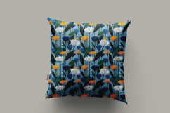 Raindrop Florals Vol.1 Seamless Digital Paper, 36 PNG Product Image 9