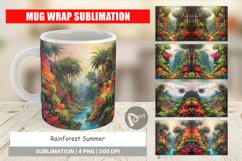 Mug Wrap Design Summer Jungle Product Image 1