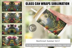 Glass Can Wraps Summer Jungle Product Image 1