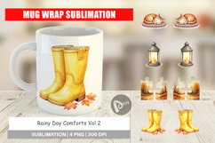 Mug Wrap Cozy Rainy Day Product Image 1
