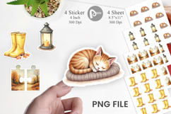 Sticker Cozy Rainy Day Product Image 1