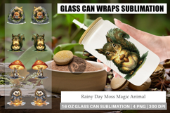 Rainy Day Moss Magic Animal Glass Can Product Image 1
