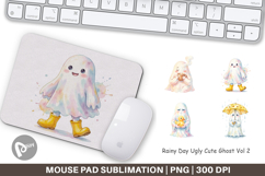 Rainy Day Ugly Ghost Mouse Pad Product Image 1