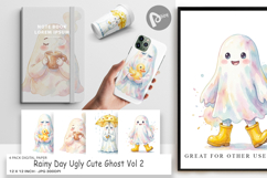 Rainy Day Ugly Ghost Digital Paper Product Image 1