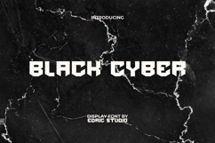 Black Cyber Font Product Image 2