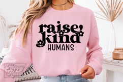 Raise Kind Humans SVG PNG - Floral Kinder Teacher Shirt Gift Product Image 5