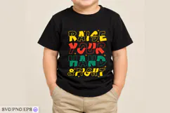 Raise Your Hand And Fight T-Shirt Design SVG Cut File Product Image 3