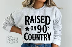 Raised on 90s Country SVG - Beautiful Crazy - Country Girl Product Image 1