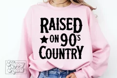 Raised on 90s Country SVG - Beautiful Crazy - Country Girl Product Image 2