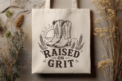 Raised on Grit SVG - Blue Collar Pride PNG - Vintage Working Product Image 2