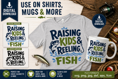 Raising kids Fishing Quote SVG, Dad Fishing svg, Product Image 3