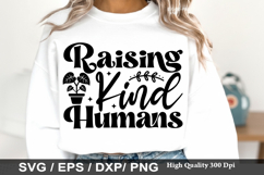 Raising Kind Humans - Kindness SVG Design Product Image 1