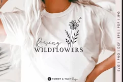 Raising Wildflowers SVG Cut File for Cricut and Silhouette Product Image 1