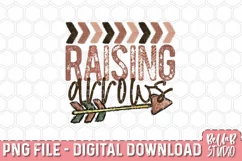 Raising Arrows PNG Design, Boho Christian PNG Design Product Image 2