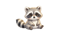 Rakoon Dog Png Design |Forest Png Product Image 1