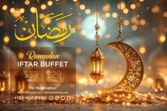 Ramadan Iftar Buffet Banner Design Template Product Image 1