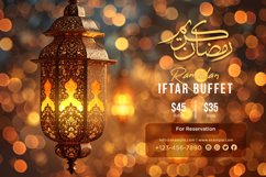 Ramadan Iftar Buffet Banner Design Template Product Image 1
