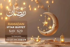Ramadan Iftar Buffet Banner Design Template Product Image 1
