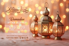 Ramadan Iftar Buffet Banner Design Template Product Image 1