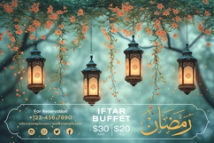 Ramadan Iftar Buffet Banner Design Template Product Image 1