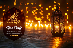 Ramadan Iftar Party Banner Design Template Product Image 1