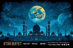 Ramadan Iftar Buffet Banner Design Template Product Image 1